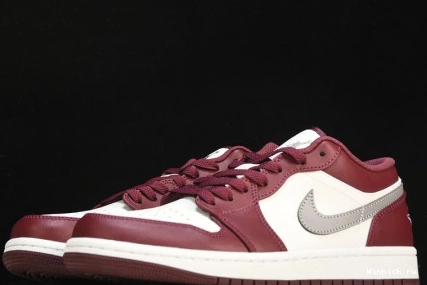 White 1 Low Bordeaux Jordan 1029